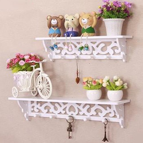 Wall-Mounted Wooden Plant Stand