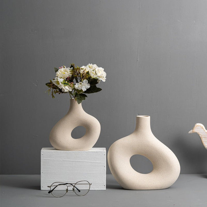 Hand-Painted Ceramic Vases