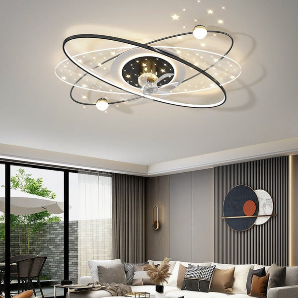 Rotating Head Shaking Silent Living Room Fan Light - RAZANSY