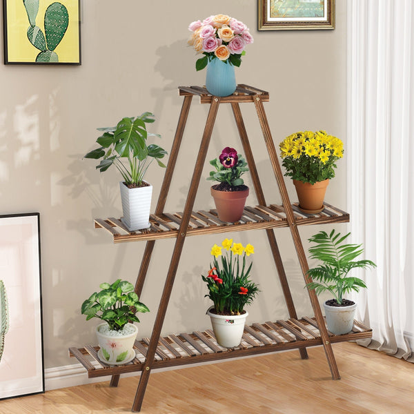 Rustic-A-Frame Plant Stand - RAZANSY