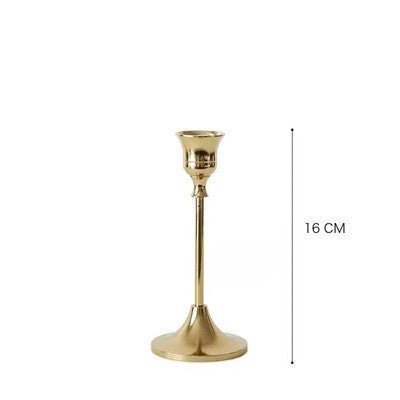 Vintage golden candle holder - RAZANSY